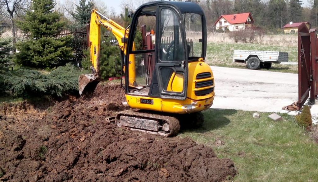 Korytowanie pod bruk i podjazdy